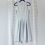 Ivanka Trump Gray Pleated Midi Dress Halter Neckline Photo 2