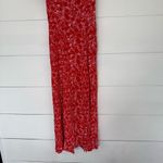 & Other Stories & Other Stories Women’s 0 Red Floral Puff Sleeve MIDI Dress Photo 1