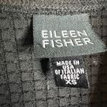 Eileen Fisher Black Waffle Knit Button Front Blazer Sz XS Jacket Italian Fabric Photo 1