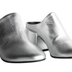 Maison Martin Margiela Silver Mules Metallic Silver Size 7.5 Photo 0
