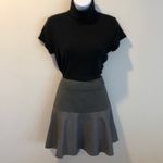 Hinge  Leather Panel Peplum SKIRT GREY SIZE XS $198 VERY CHIC NORDSTROM Photo 7