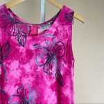 Island Empire Medium Hawaiian Tropical Tie Dye Floral Tank Dress Cover Up Beach Pink Photo 5