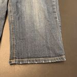 Democracy Women's Mid Rise Flap Pockets Bermuda Denim Shorts Dark Wash Size 12 Photo 3