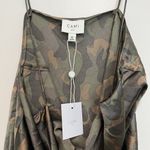 Cami NYC NWT Axel Green Camo Silk Bodysuit Size Medium Photo 4