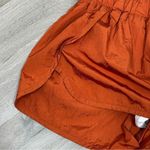 Free People  The Way Home Nylon Athletic Running Shorts Rust Orange Small Photo 5