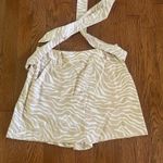 Blu Spero Beige Animal Striped Skort Photo 1