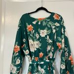 Baltic Born  Tally Mini Dresd Green Multi Floral Tie Waist Womens 1XL New Photo 2