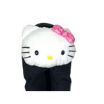 Sanrio HELLO KITTY Face Slip On Slippers L 9-10 Black Comfort Cozy Winter Fall Photo 2