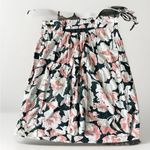 Abercrombie & Fitch  Floral Spaghetti Strap Mini Trapeze Dress 55% Linen Pocket S Photo 2