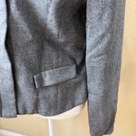 Kenneth Cole  Fur Collared Charcoal Zip Blazer Size Medium Photo 6