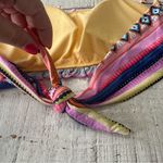 Hobie Smock This Way Bandeau Bikini Top NWT size Medium Striped Halter Neck Photo 6