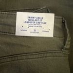 H&M NWT Skinny Ankle Regular Waist Olive Green Women's Jeans Sz 31 Photo 2
