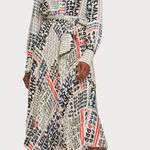 Scotch & Soda  Les Tropiques Aloha pleated midi dress Size Medium Photo 0