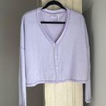 Urban Outfitters NWOT Out From Under BouncePlush Chloe button-up Lavender Photo 4