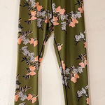 MINKPINK  Move Floral Crop Leggings in Green Medium Photo 0