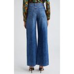 L'Agence  Alicent High Waist Wide Leg Jeans in Wilcox Blue Relaxed US 30 NWT Photo 1