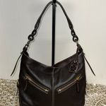 Dooney & Bourke Brown Leather Hobo Bag with Slouchy Design Photo 0