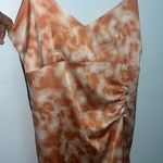 Forever 21 Cute Tie-Dye Orange Dress Small Photo 2