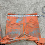 Zyia  Active Orange Blue Weave Light 7/8 Leggings High Waisted Workout Size M Photo 11
