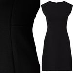 Club Monaco Sculptural Mini Dress Women's 10 Black Minimalist Neutral LBD Career Photo 2