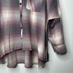 BDG Urban Outfitters NWT Brendan High Low Hem Button Front Flannel Shirt Size XS Photo 3