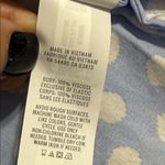 Aerie  blue white smocked maxi dress bohemian cottagecore polka dot pattern med Photo 7