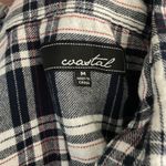 Coastal Blue Coastal Plaid Flannel Shirt Medium Blue Casual Button Up Preppy Grunge Granola Photo 1