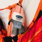Old Navy NWT Banana Leaf Romper black pink orange Sz small Photo 97
