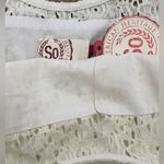 SO  Lace Top Woven Gauze Tank Dress — New White XS Photo 2