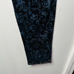 J Brand  Women's Black & Blue Brocad Floral Design Skinny Leg Denim Jeans Size 29 Photo 4
