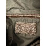 Lucky Brand  Women's Brown Leather Tote Bag Woven Details Casual​​ Photo 8