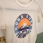 Anthropologie Kona Surf White Graphic Tee Photo 3
