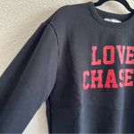 ZARA  Pulse Women’s Love‎ Chaser Black Red Sweatshirt Size Large Photo 3
