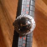Matrix Shungite Stainless Steel Ring (Size 8) Photo 3