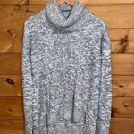 BP  gray white cowl neck knit sweater Photo 0