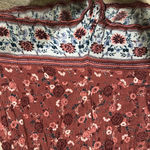 Floral Long Sleeve Romper Red Size L Photo 1