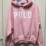 Ralph Lauren Polo Oversized Crop Pink Hoodie Photo 0