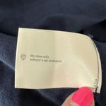 Laura Ashley Vtg Sz 12 Dress Linen Blend Midi Lagenlook Sleeveless Classic Navy Photo 9