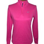 Vineyard Vines  quarter zip hot pink whale embroidered logo pullover size XS Photo 0