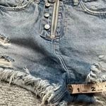 ZARA Womens Cutoff Denim Cheeky Summer Edgy Shorts Size 26 Photo 7