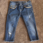 Miss Me  Indigo Denim Capris Photo 0