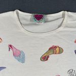 Brighton Womens One Size White If The Shoe Fits T-Shirt SS Preshrunk Cotton Photo 2