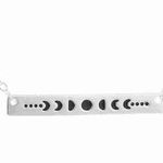 Boutique NEW Moon Phase Necklace, White Gold Plated Photo 1
