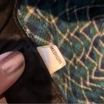 VINTAGE 1960'S BLUE & GREEN & PATTERN FEDORA HAT WITH DECORATIONS Photo 7