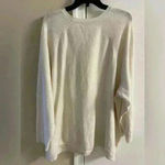 Avenue  off white crewneck pullover sweater. Sz 26/28. NWT. Retail:$55 Photo 2