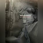 wilson's leather  Vintage 100% Leather Black Vest and Skirt Set Photo 9