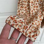 American Eagle NWT Womens Shirt Floral Boho Peasant Long Sleeve Patch Small Photo 7