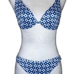 Hollister  Blue White Floral Bikini Set Beachwear Vacation XS/S Photo 0