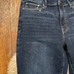 Rebecca Minkoff RM  Denim Jeans Size 10 Embellished Dark Wash Stretch Crystal Std Photo 1