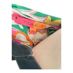 Nwt Vilagallo Colored Floral Print Top Size 34( US XS) Orange Photo 3